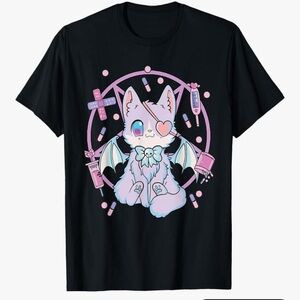 Pastel Goth Kawaii Yami Cat T-Shirt